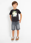 Playera M/C "Paradise" Negro Niño Mayoral M3020 MAYORAL