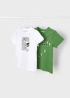 Set 2 Playeras M/C Lisas Verde Niño Mayoral M3022 MAYORAL