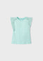 Blusa S/M Volante Crochet Agua Niña Mayoral M3061