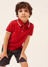 Polo M/C Pique Elastico Rojo Niño Mayoral M3148 MAYORAL