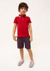 Polo M/C Pique Elastico Rojo Niño Mayoral M3148 MAYORAL