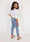 Pantalon Cropped Mezclilla Claro Junior Niña Mayoral M6580 MAYORAL