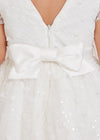 Vestido Tul Lentejuelas Blanco Abelylula M5023 ABEL Y LULA