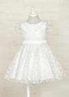 Vestido Tul Lentejuelas Blanco Abelylula M5023 ABEL Y LULA