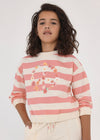 Sudadera Ligera Estampado Blanco Niña Junior Mayoral M6430 MAYORAL