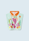 Toalla Poncho Sirenita Con Capucha Agua Mayoral M10440 MAYORAL