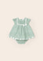 Vestido Lino Aqua Con Calzon Bebe Niña Mayoral M1821