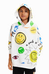 Sudadera Ligera Smiley Beige Unisex Desigual 23Sbsk04 DESIGUAL