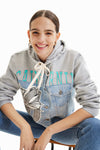 Sudadera Ligera Bugs Bunny Gris Claro Dama Desigual 23Swsk19 DESIGUAL