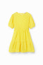 Vestido Amarillo Perforado Dama Mod23Swvw85 Desigual