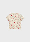 Playera M/C Estampado Cotton Beige Rojo Bebe Niño Mayoral M1016 MAYORAL