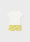 Pijama Algodon M/C Amarillo Blanco Bebe Niño Mayoral M1789 MAYORAL