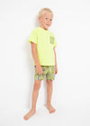 Pijama Playera M/C Algodon Amarillo Verde Niño Mayoral M3795 MAYORAL