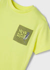 Pijama Playera M/C Algodon Amarillo Verde Niño Mayoral M3795 MAYORAL