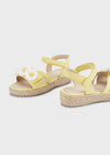 Huarache Plataforma Yute Flores Amarillo Niña Mayoral 45461 MAYORAL