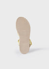 Huarache Plataforma Yute Flores Amarillo Niña Mayoral 45461 MAYORAL
