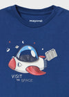 Playera M/L Play "Space" Azul Rey Bebe Niño Mayoral M2014 MAYORAL