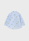 Camisa M/L Estampada Celeste Bebe Niño Mayoral M2176 MAYORAL
