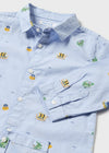 Camisa M/L Estampada Celeste Bebe Niño Mayoral M2176 MAYORAL