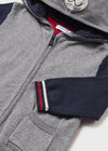 Sueter Tejido Con Gorro Gris Bebe Niño Mayoral M2325 MAYORAL