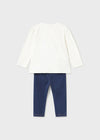 Conjunto Leggings Blusa M/L Crema Bebe Niña Mayoral M2770 MAYORAL