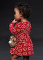 Vestido M/L Algodon Jacquard Rojo Bebe Niña Mayoral M2988