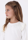 Blusa M/L Aplicaciones Better Cotton Crudo Niña Mayoral M4003 MAYORAL