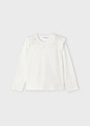 Blusa M/L Aplicaciones Better Cotton Crudo Niña Mayoral M4003 MAYORAL