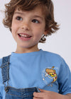 Playera M/L "Snack Team" Cielo Niño Mayoral M4026 MAYORAL