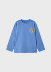 Playera M/L "Snack Team" Cielo Niño Mayoral M4026 MAYORAL