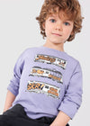 Set Playeras M/L "Urban" Gris/Lavanda Niño Mayoral M4034 MAYORAL