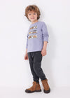 Set Playeras M/L "Urban" Gris/Lavanda Niño Mayoral M4034 MAYORAL