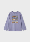 Set Playeras M/L "Urban" Gris/Lavanda Niño Mayoral M4034 MAYORAL