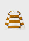 Polo M/L Rayas Naranja Niño Mayoral M4102 MAYORAL
