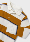 Polo M/L Rayas Naranja Niño Mayoral M4102 MAYORAL