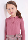 Polo M/L Rayas Tejido Orquidea Niña Mayoral M4194 MAYORAL