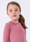 Polo M/L Rayas Tejido Orquidea Niña Mayoral M4194 MAYORAL