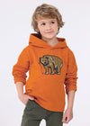Sudadera Aplique Engomado Oso Naranja Niño Mayoral M4422 MAYORAL