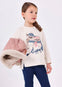 Conjunto Leggings Blusa M/L Beige Azul Niña Mayoral M4788