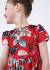 Vestido Estampado Rojo Niña Mayoral M4914 MAYORAL