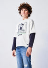Playera M/L "Back To Gaming" Nata Junior Niño Mayoral M7060 MAYORAL