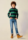 Polo M/L Rayas Verde Junior Niño Mayoral M7182 MAYORAL
