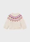 Sueter Cenefa Jacquard Beige Bebe Niña Mayoral M2311 MAYORAL
