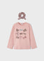 Blusa M/L Con Scrunchie Rosa Niña Mayoral M4006