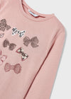Blusa M/L Con Scrunchie Rosa Niña Mayoral M4006 MAYORAL