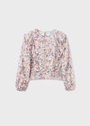 Blusa M/L Estampada Flores Junior Niña Mayoral M7177 MAYORAL