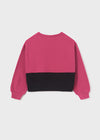 Sudadera Cortes Magenta Junior Niña Mayoral M7406 MAYORAL