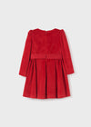 Vestido Tercioafelpado Flor Rojo Niña Abelylula M5529 ABEL Y LULA