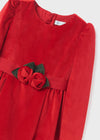 Vestido Tercioafelpado Flor Rojo Niña Abelylula M5529 ABEL Y LULA