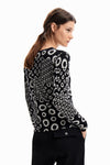 Desigual Blusa M/L _Luka, Negro, M23Wwjf52 DESIGUAL